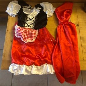 Little Girls little red riding hood costume